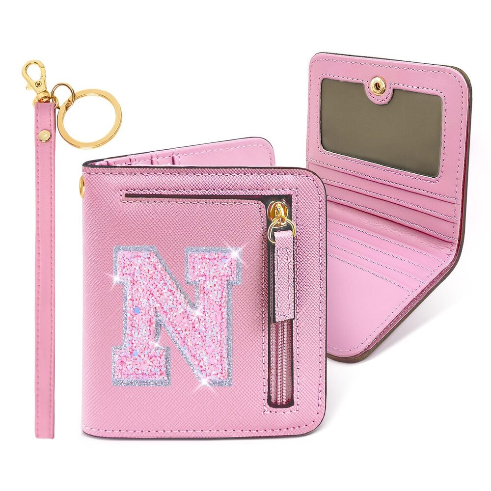 3488 Small Wallet Teenager Girl Personalized Initial Gift Preppy Letter